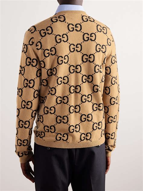 gucci roll neck|Gucci jacquard wool sweater.